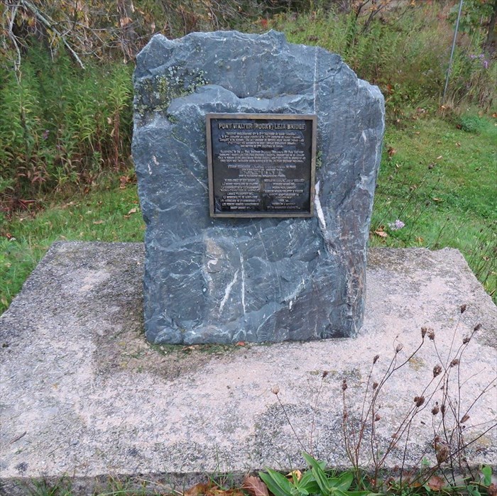 Monument at the WO II Walter Rolland Leja Memorial Bridge